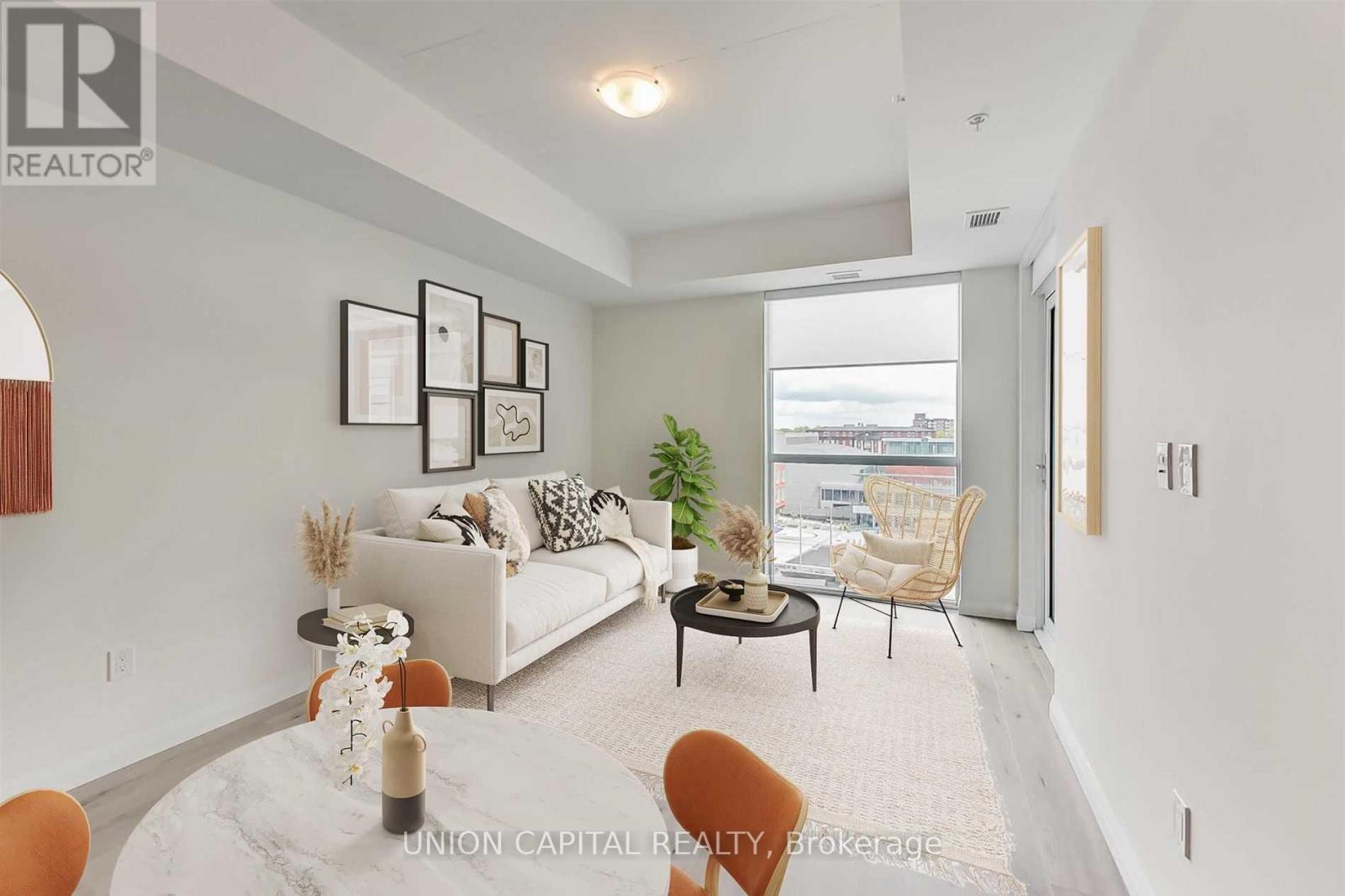 801 - 60 Charles Street W, Kitchener, ON - Indoor Photo Showing Living Room