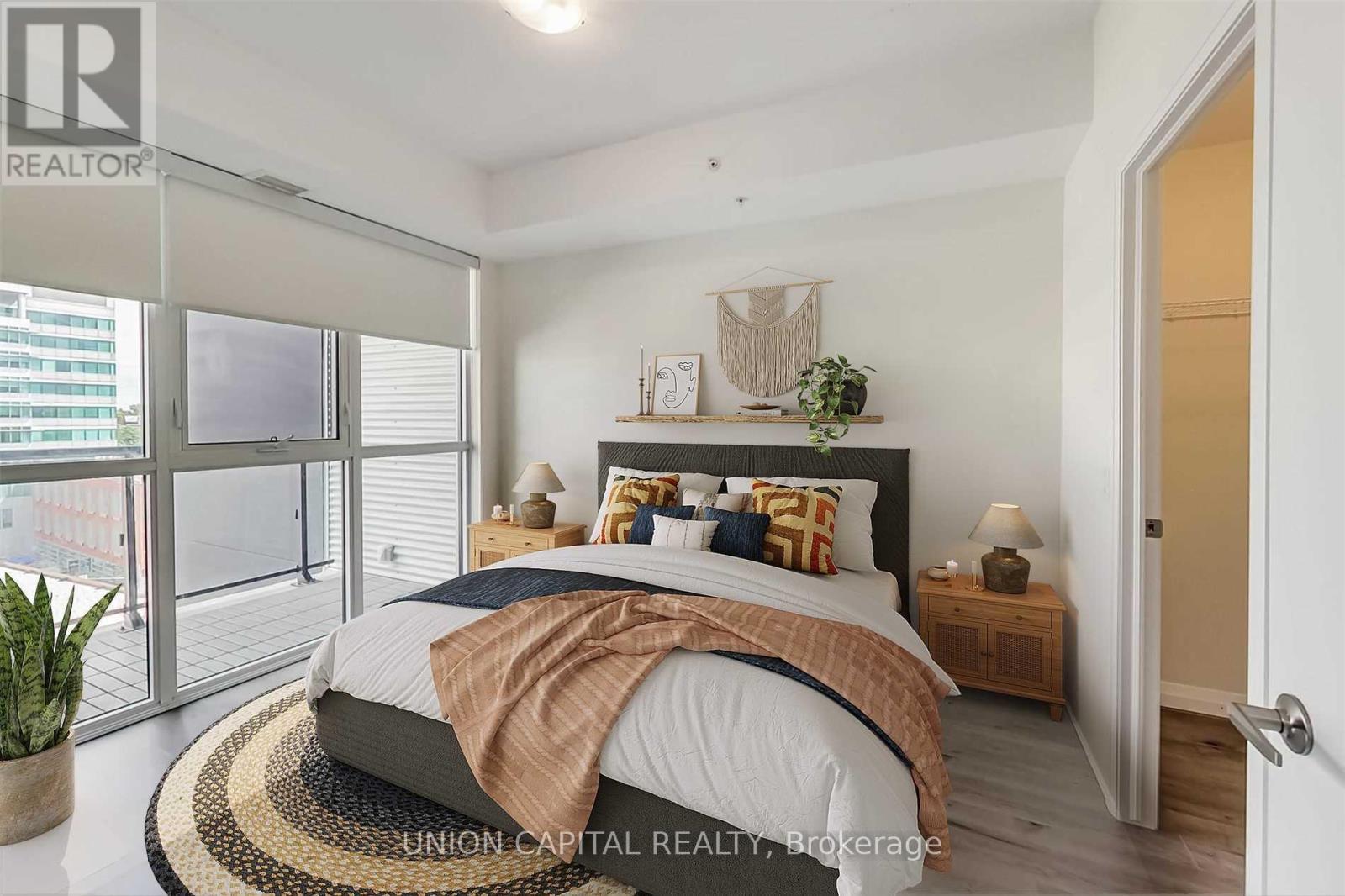 801 - 60 Charles Street W, Kitchener, ON - Indoor Photo Showing Bedroom