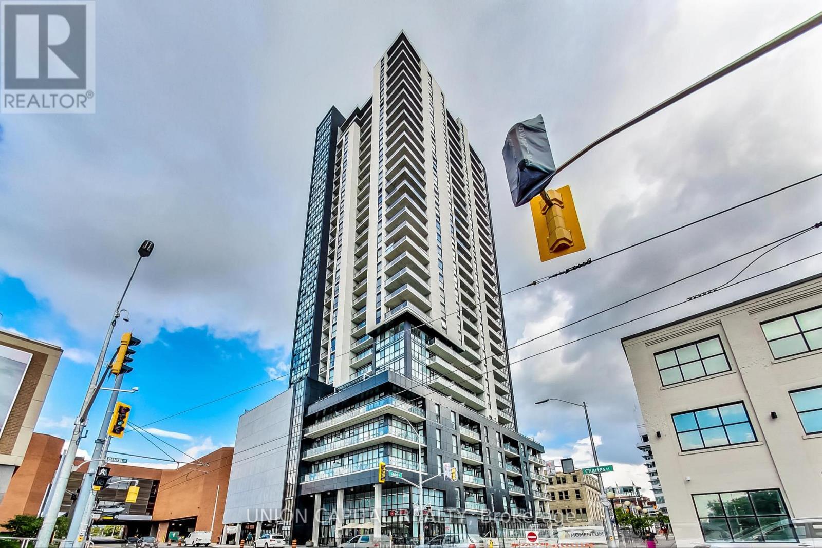 801 - 60 Charles Street W, Kitchener, ON - Outdoor With Facade