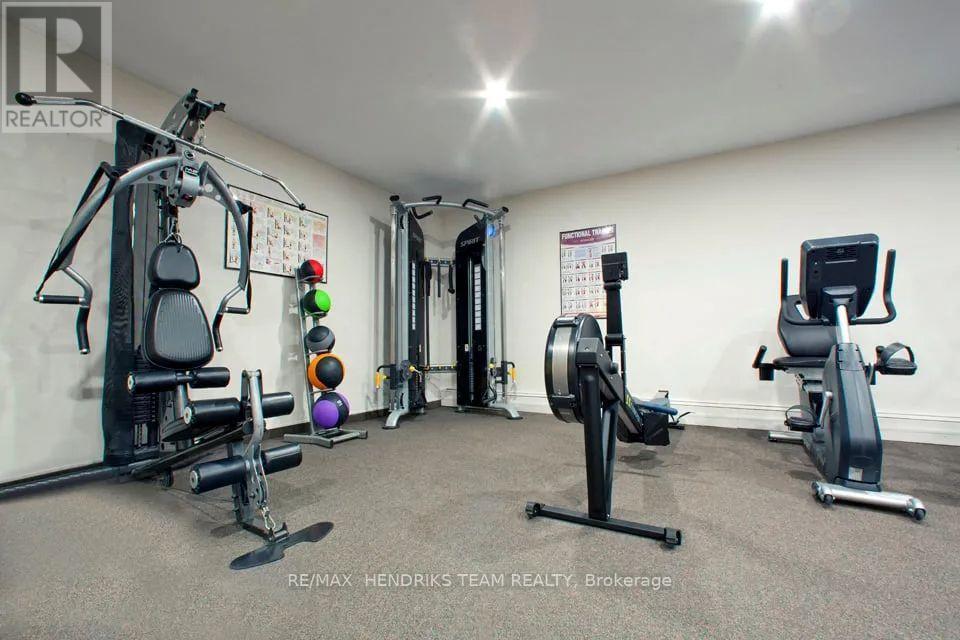 217 - 5611 Valley Way, Niagara Falls (Cherrywood), ON - Indoor Photo Showing Gym Room