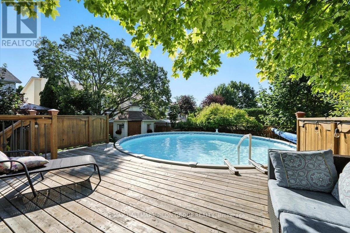 6464 Beausejour Drive, Ottawa, ON - Outdoor With Above Ground Pool With Deck Patio Veranda With Backyard