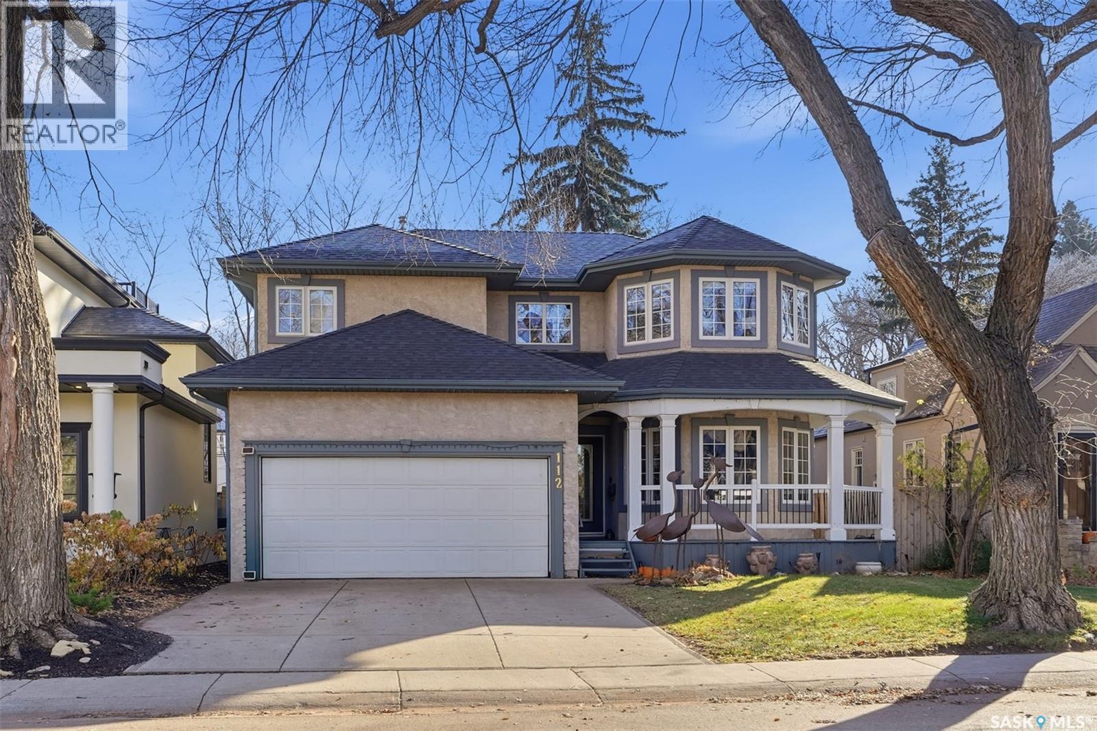 112 Saskatchewan Crescent W, Saskatoon, SK - Outdoor With Deck Patio Veranda With Facade