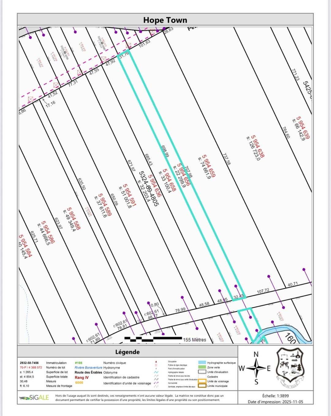 Land/Lot - Route 132 E., Hope Town, QC
