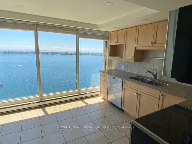 2102-65 Harbour Square, Toronto, ON - Indoor Photo Showing Kitchen With Double Sink