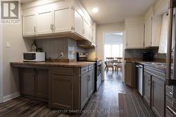 A stylish galley style kitchen. -