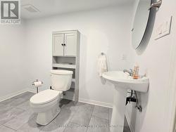 fresh, roomy and modern basement bath -