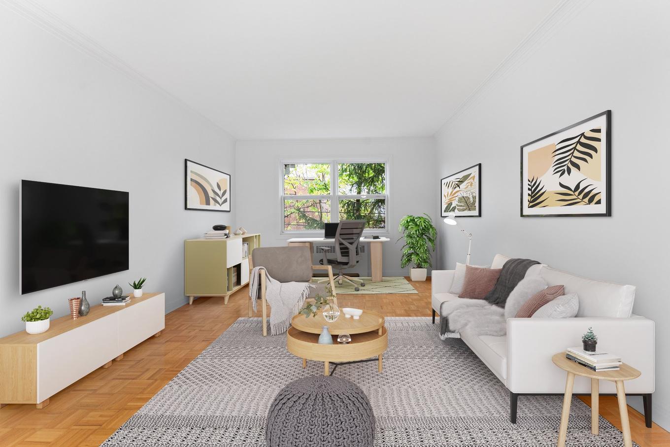 Living room - 6-3145 Av. Linton, Montréal (Côte-Des-Neiges/Notre-Dame-De-Grâce), QC - Indoor Photo Showing Living Room