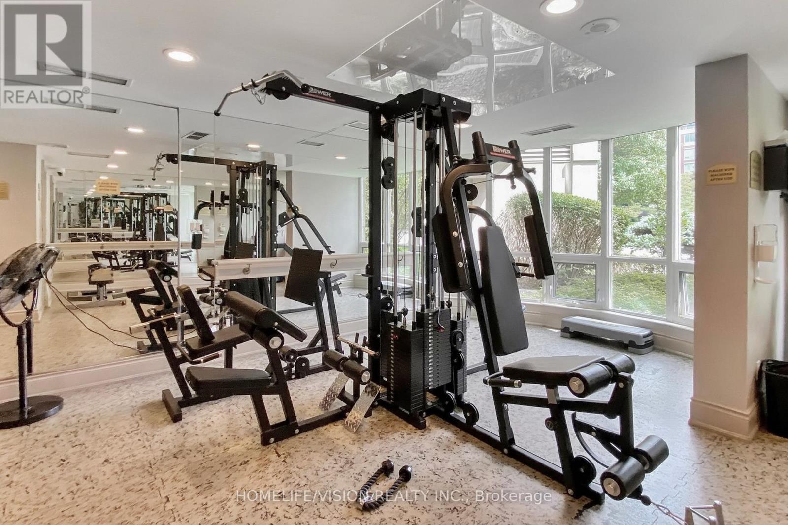 508 - 28 William Carson Crescent, Toronto, ON - Indoor Photo Showing Gym Room