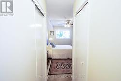 From the 2 pc ensuite you have your closets -