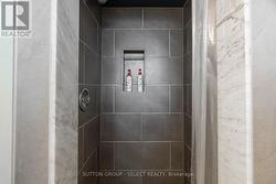 Shower in Bathroom in Basement -