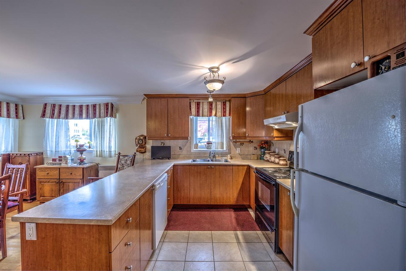 Cuisine - 101-1245 Rue François-Corbeil, Terrebonne (Terrebonne), QC - Indoor Photo Showing Kitchen With Double Sink