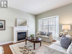 Cozy living room with gas fireplace -