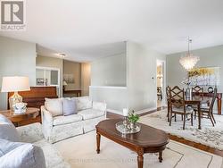 Open concept living and dining room -