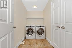 Convenient upper level laundry -