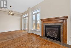 Cozy family room with gas fireplace -