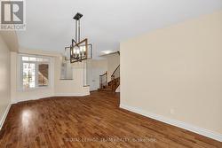 Dining room with upgraded lighting -