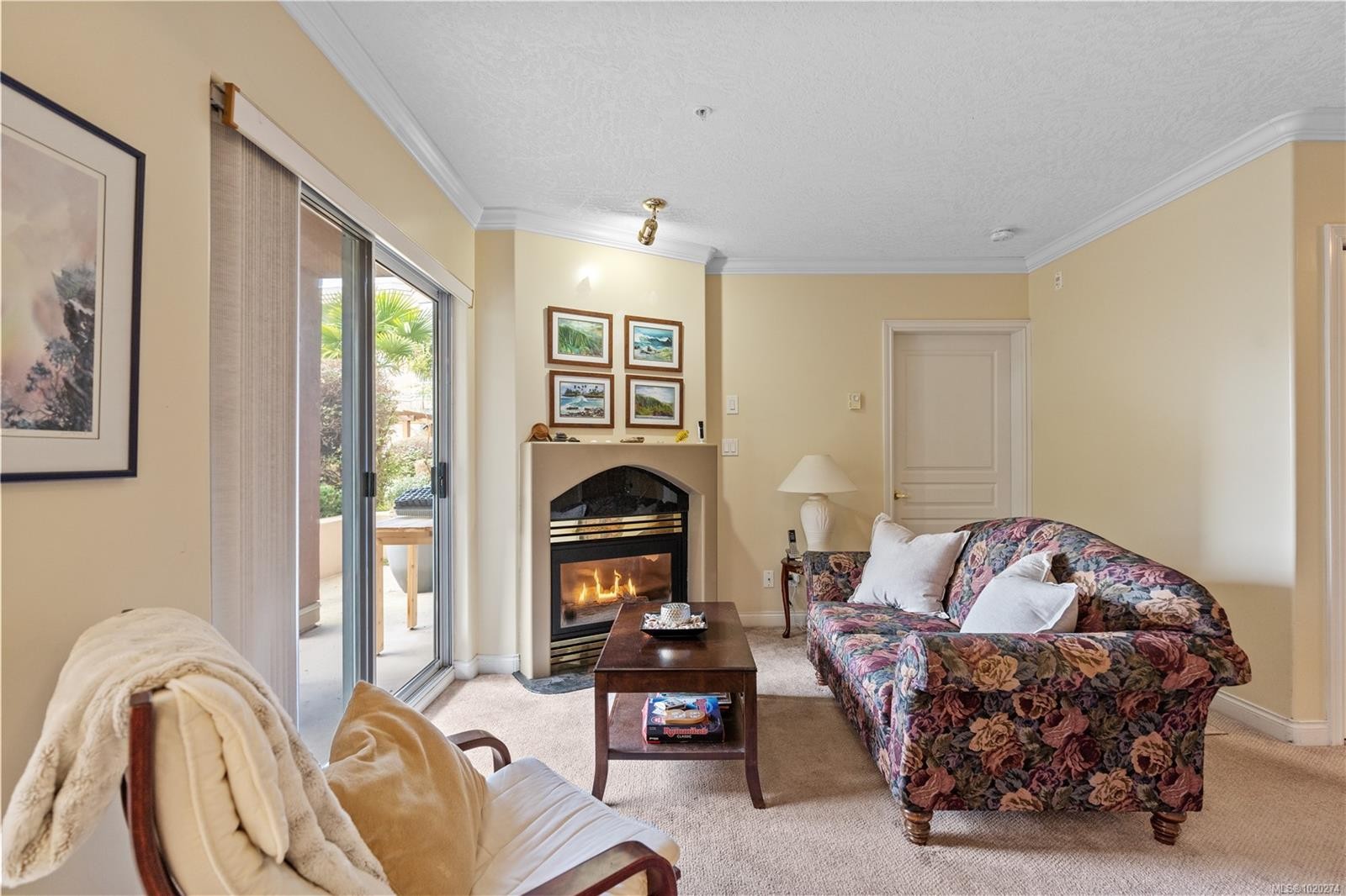 102-405 Quebec St, Victoria, BC - Indoor Photo Showing Living Room With Fireplace