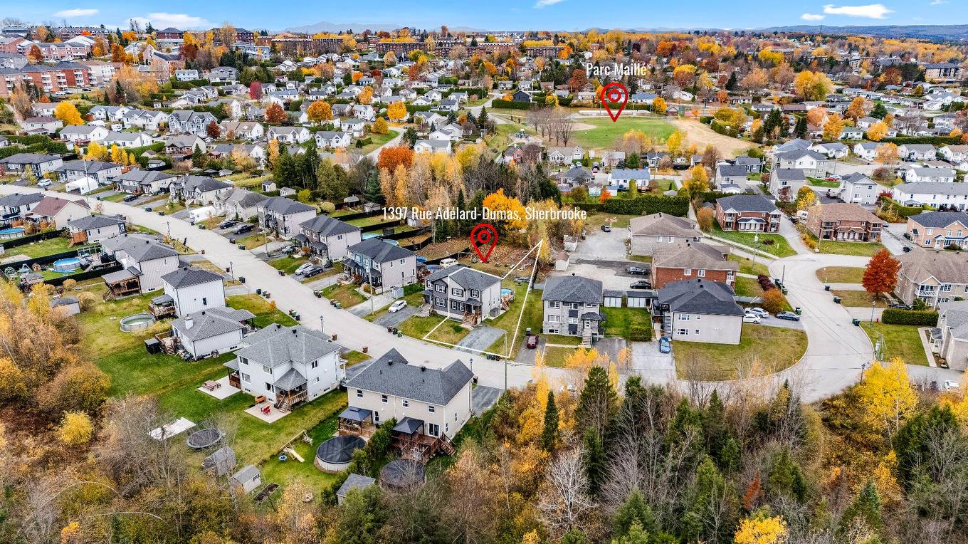Photo aérienne - 1397 Rue Adélard-Dumas, Sherbrooke (Fleurimont), QC - Outdoor With View