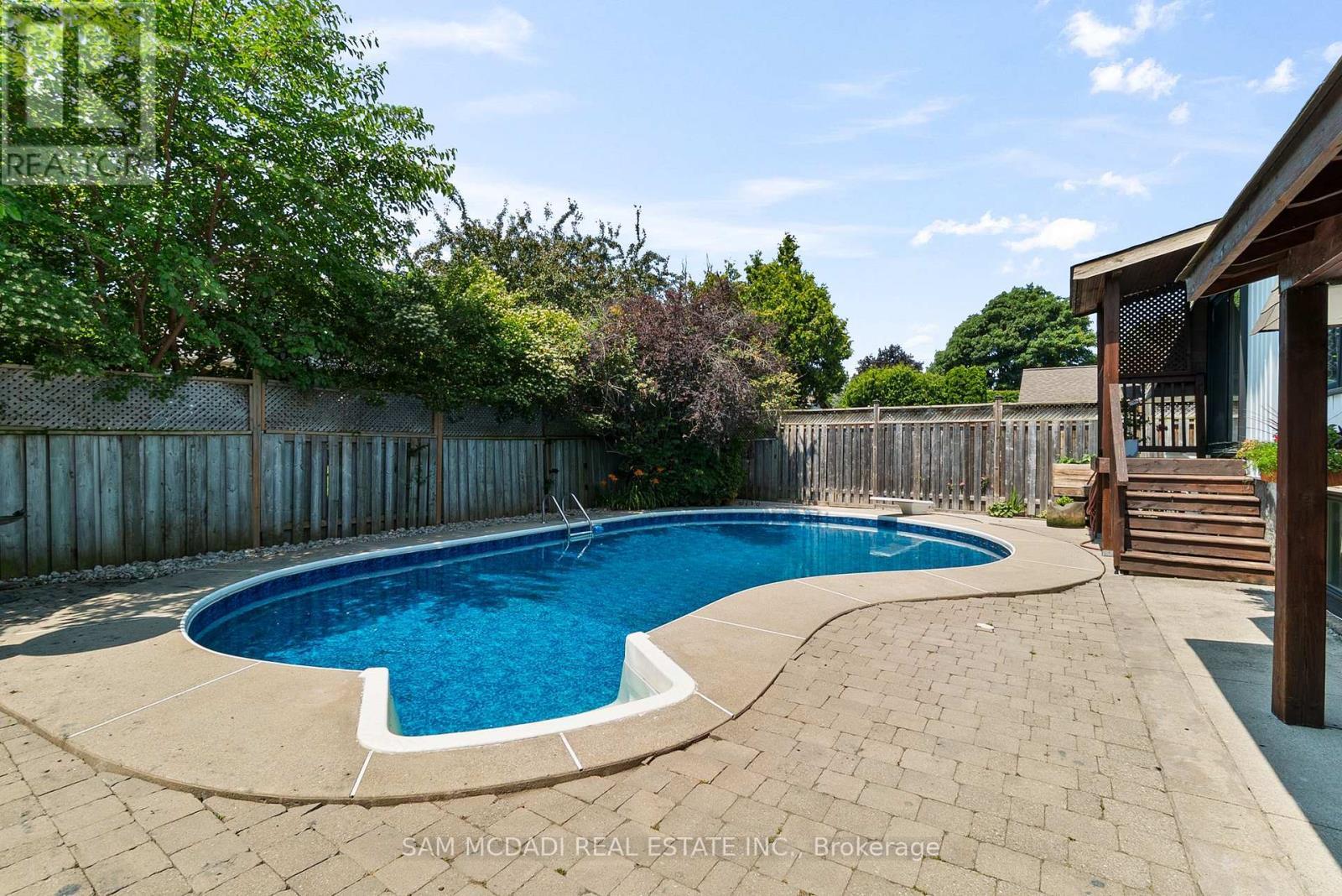496 Seymour Drive, Oakville, ON - Outdoor With In Ground Pool With Backyard