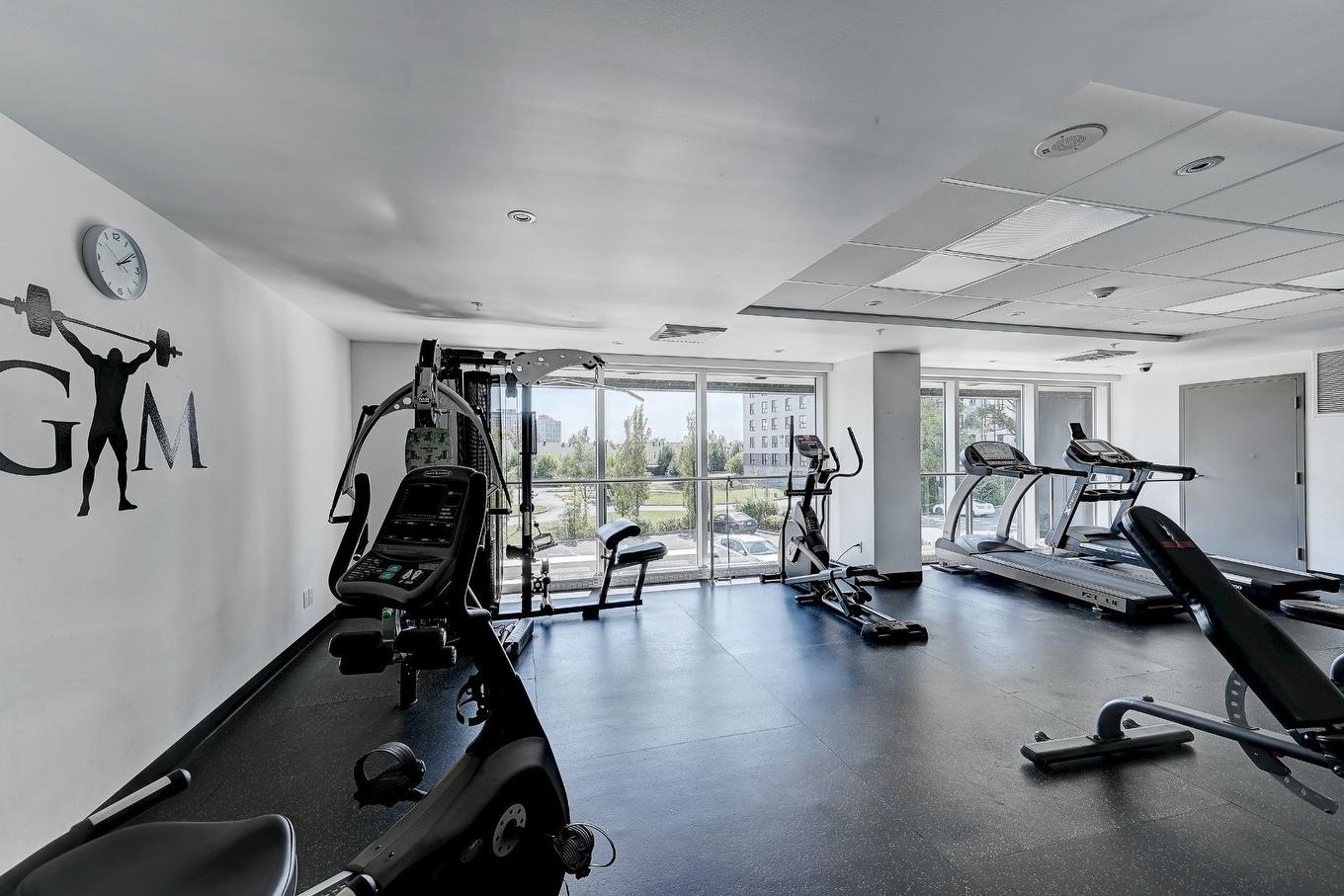 Exercise room - 109-7620 Boul. Marie-Victorin, Brossard, QC - Indoor Photo Showing Gym Room