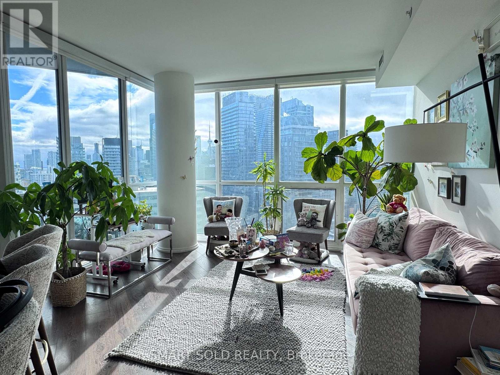 3101 - 45 Charles Street E, Toronto, ON - Indoor Photo Showing Living Room With Fireplace