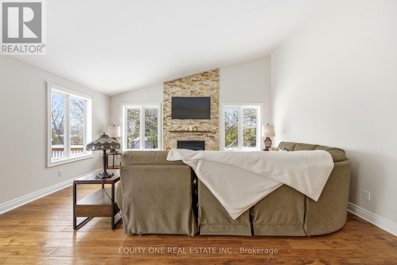 17 Savage Drive, Ottawa, ON - Indoor Photo Showing Living Room With Fireplace