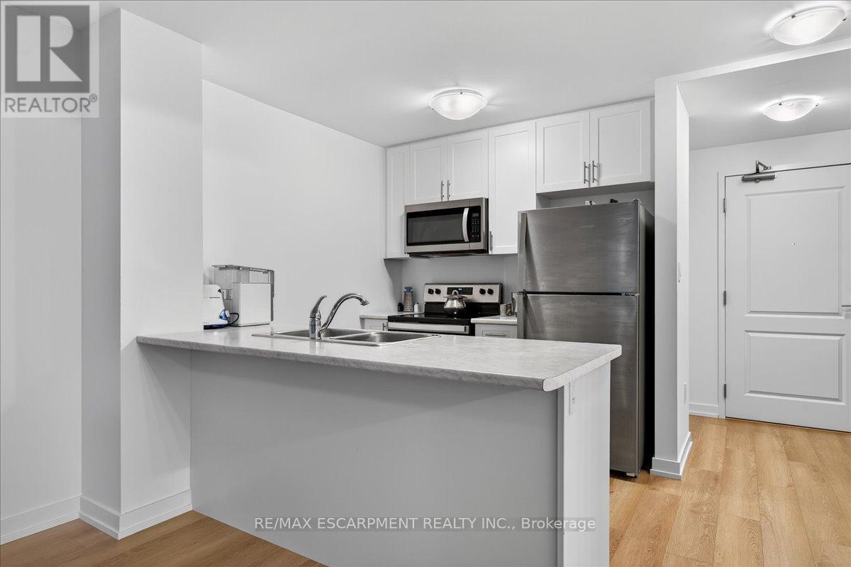 428 - 470 Dundas Street E, Hamilton, ON - Indoor Photo Showing Kitchen With Double Sink
