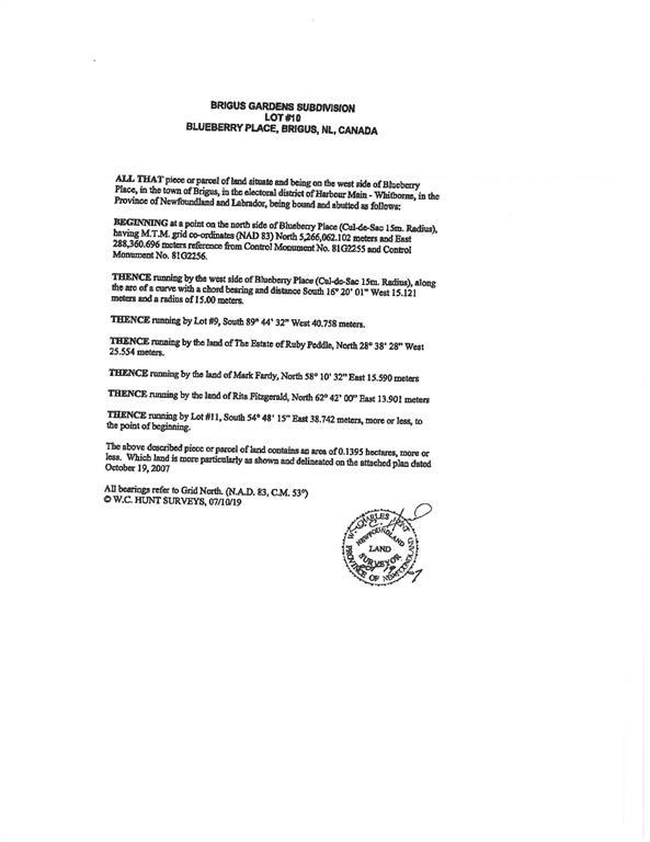 14, Lot 10 Blueberry Place, Brigus, NL