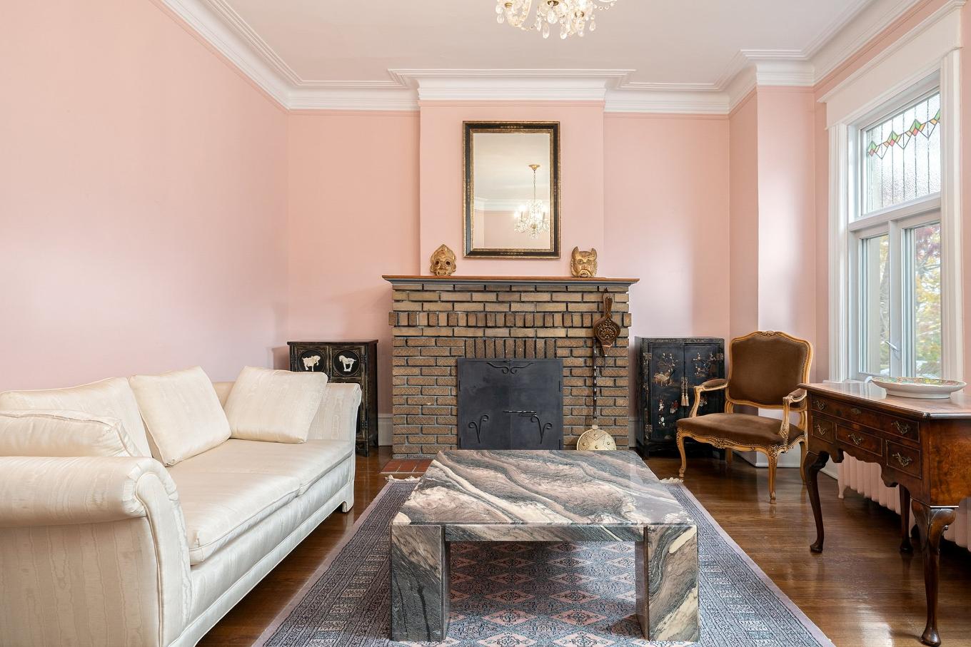Salon - 3567 Av. Girouard, Montréal (Côte-Des-Neiges/Notre-Dame-De-Grâce), QC - Indoor Photo Showing Living Room With Fireplace