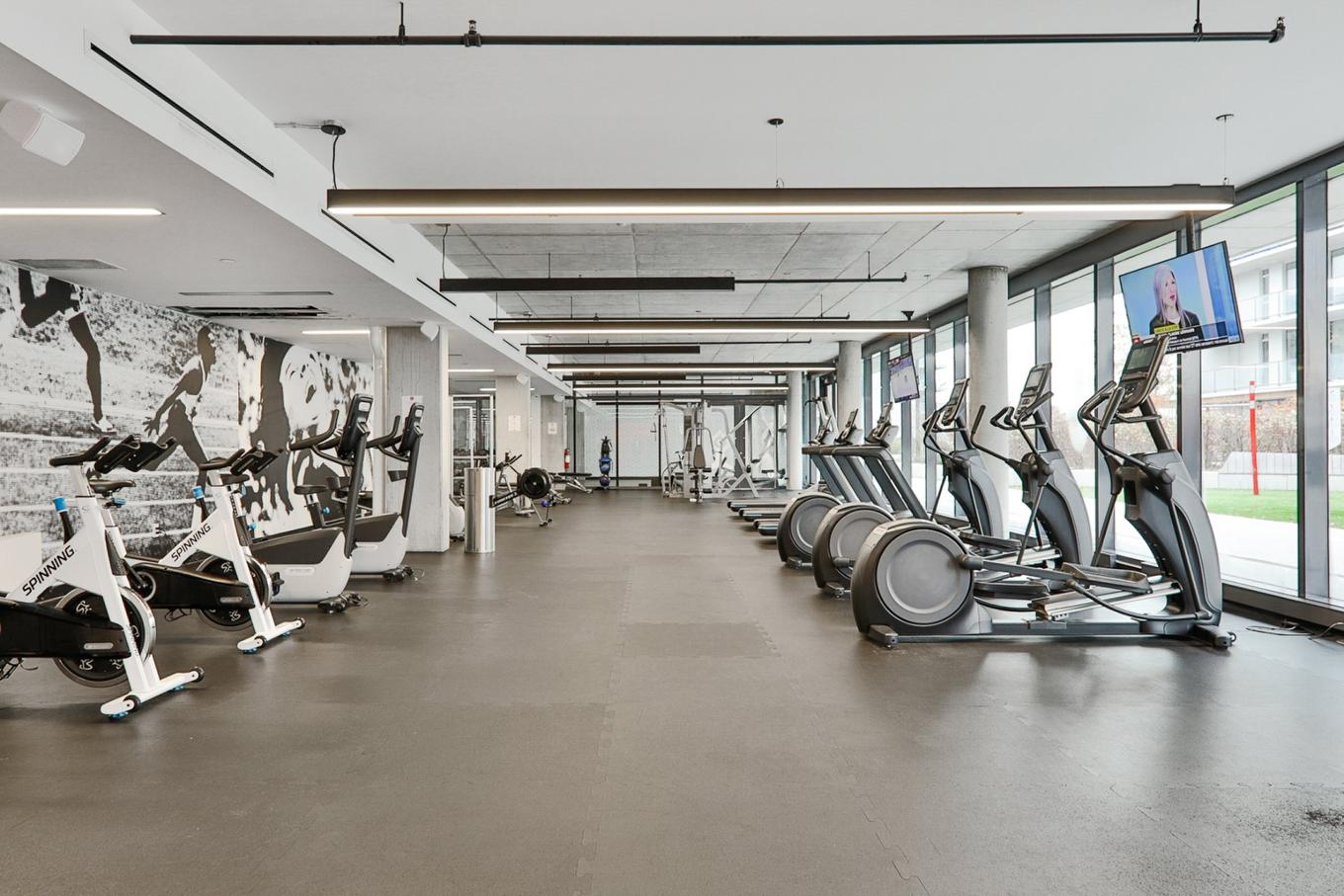 Exercise room - 524-200 Boul. Marcel-Laurin, Montréal (Saint-Laurent), QC - Indoor Photo Showing Gym Room