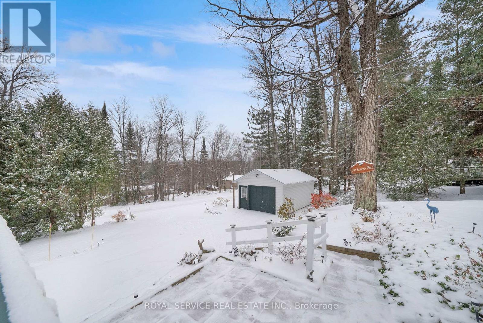 View from the Deck to the Road - 1039 Grace River Road, Highlands East (Monmouth), ON - Outdoor With View