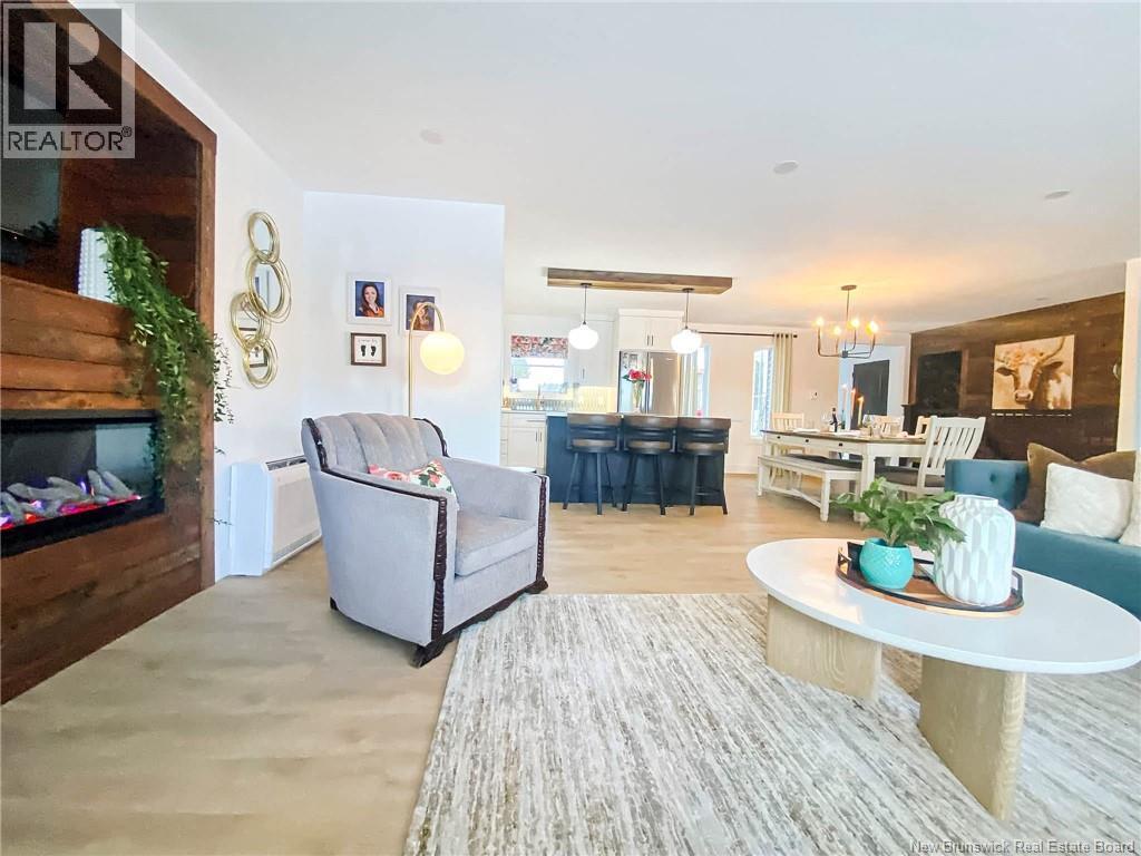 1038 Route 425 Highway, Whitney, NB - Indoor Photo Showing Living Room With Fireplace