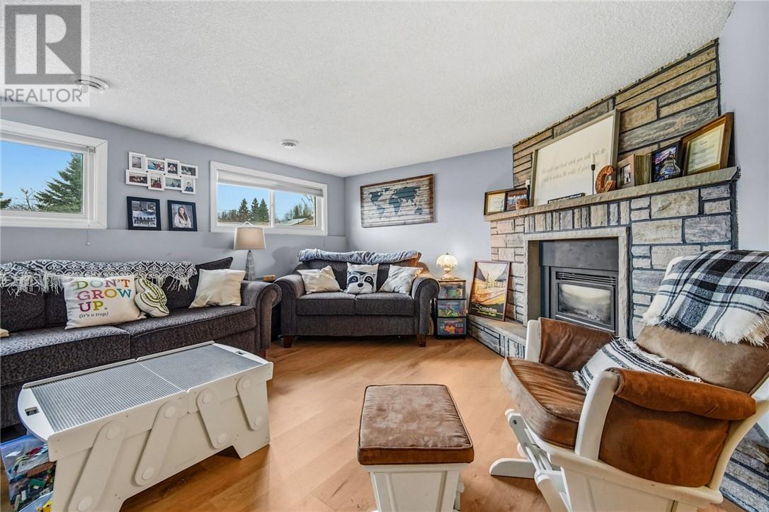 112 Pinellas Road, Chelmsford, ON - Indoor Photo Showing Living Room With Fireplace