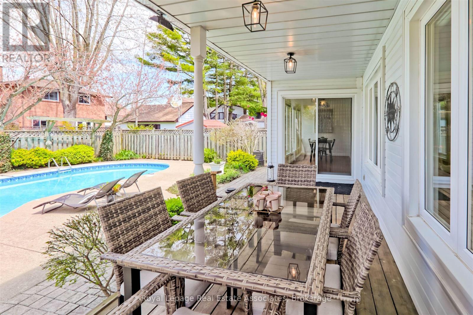 599 Lakeside Avenue, Mississauga, ON - Outdoor With In Ground Pool With Deck Patio Veranda
