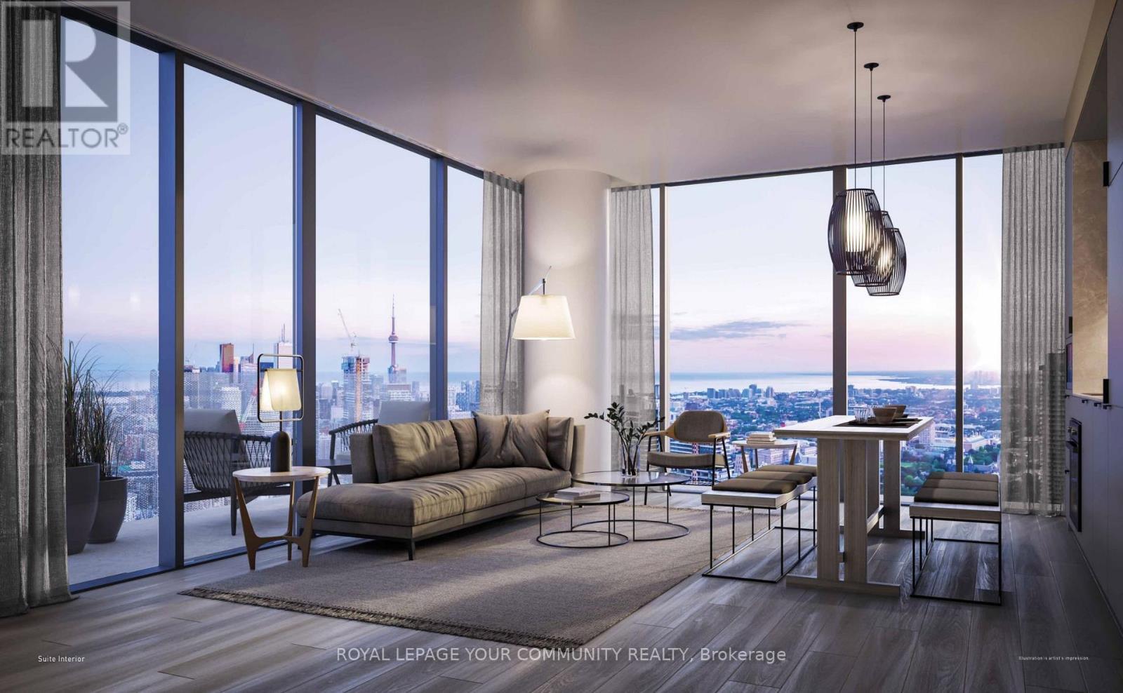 2901 - 55 Charles Street E, Toronto, ON - Indoor Photo Showing Living Room