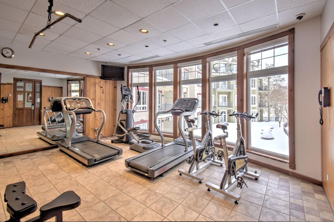 Salle d'exercice - 221-151 Ch. Du Curé-Deslauriers, Mont-Tremblant, QC - Indoor Photo Showing Gym Room