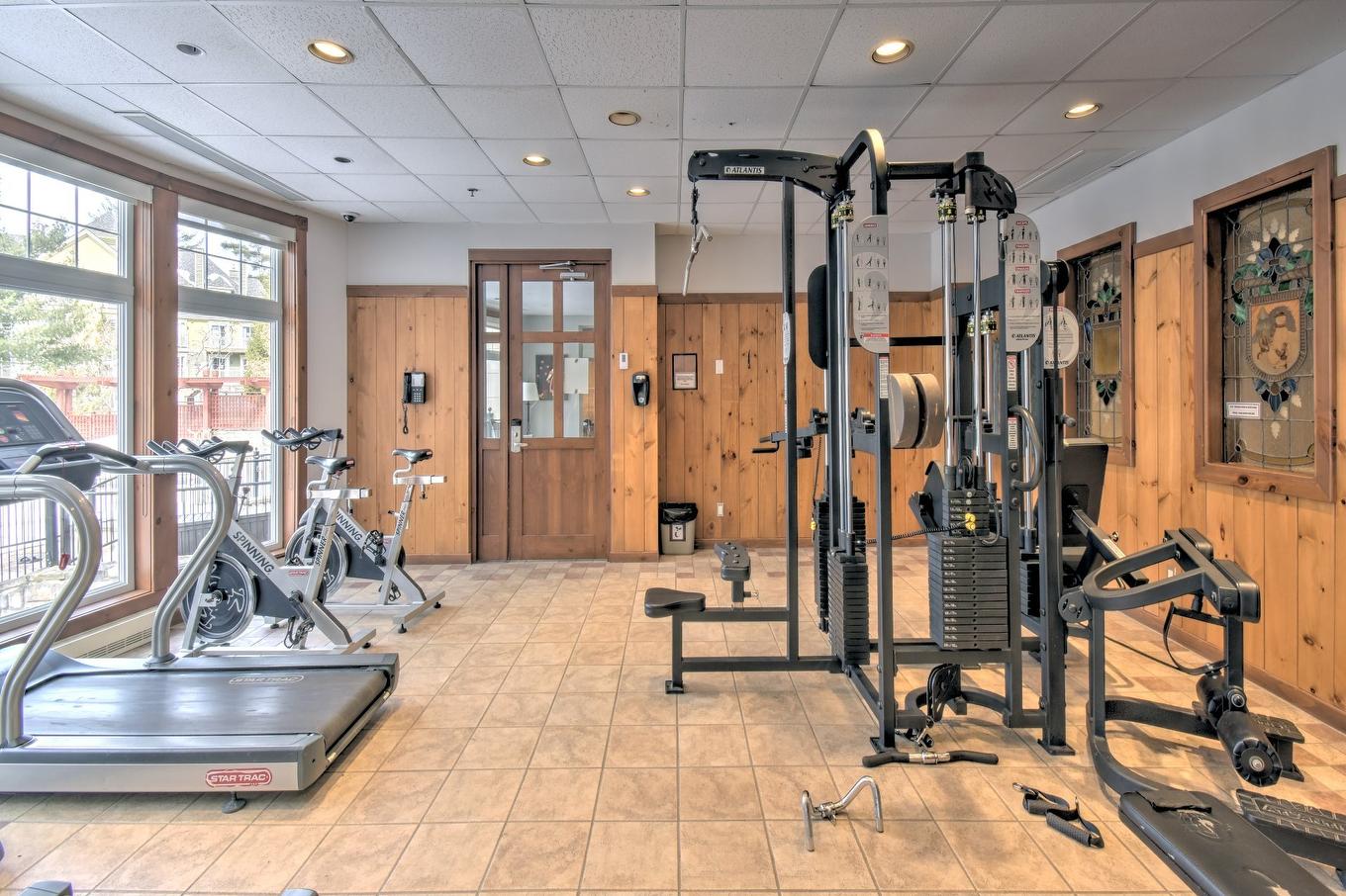 Salle d'exercice - 221-151 Ch. Du Curé-Deslauriers, Mont-Tremblant, QC - Indoor Photo Showing Gym Room