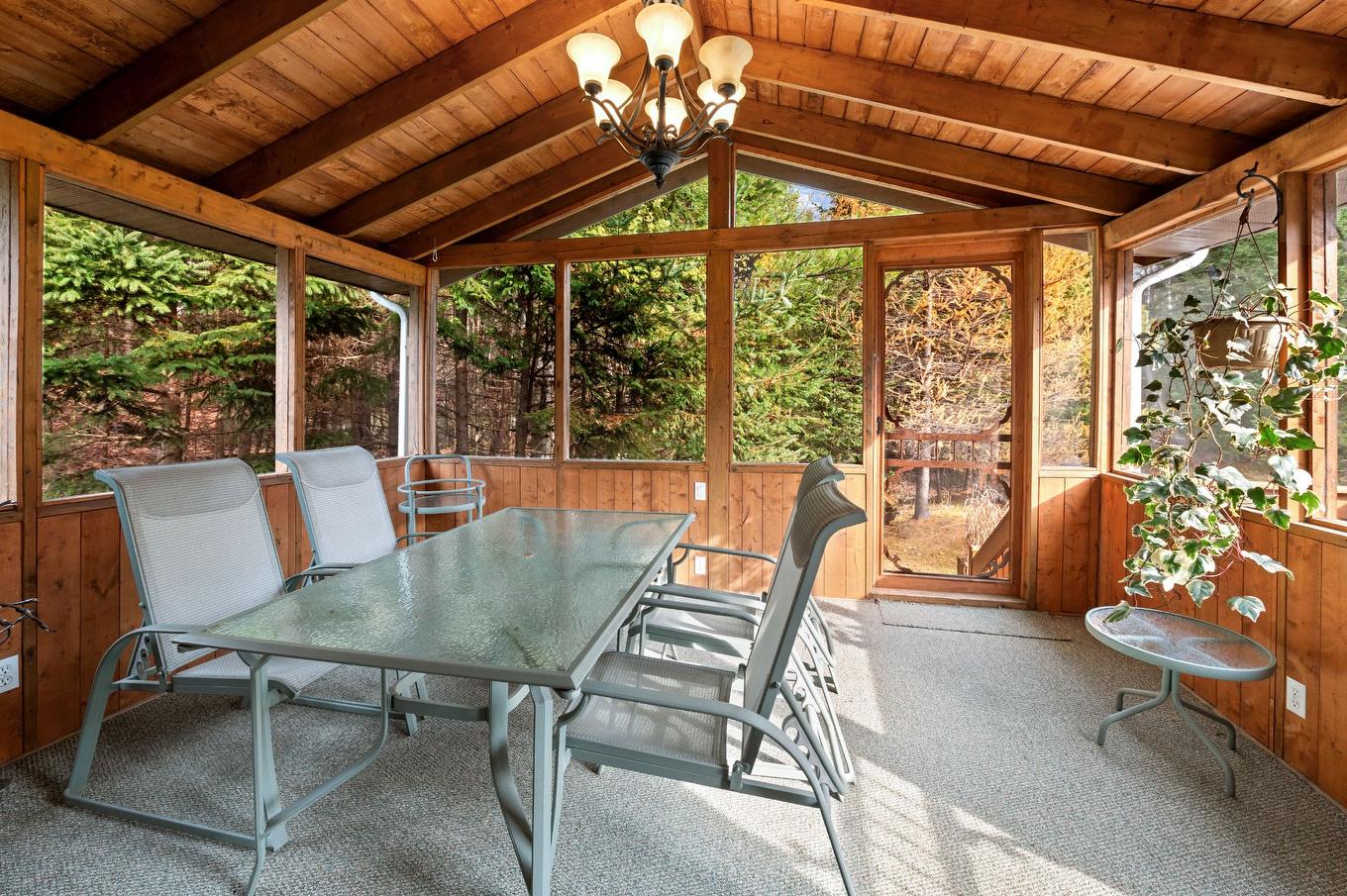 Veranda - 1857 Rue Lavallée, Val-David, QC - Outdoor With Deck Patio Veranda With Exterior