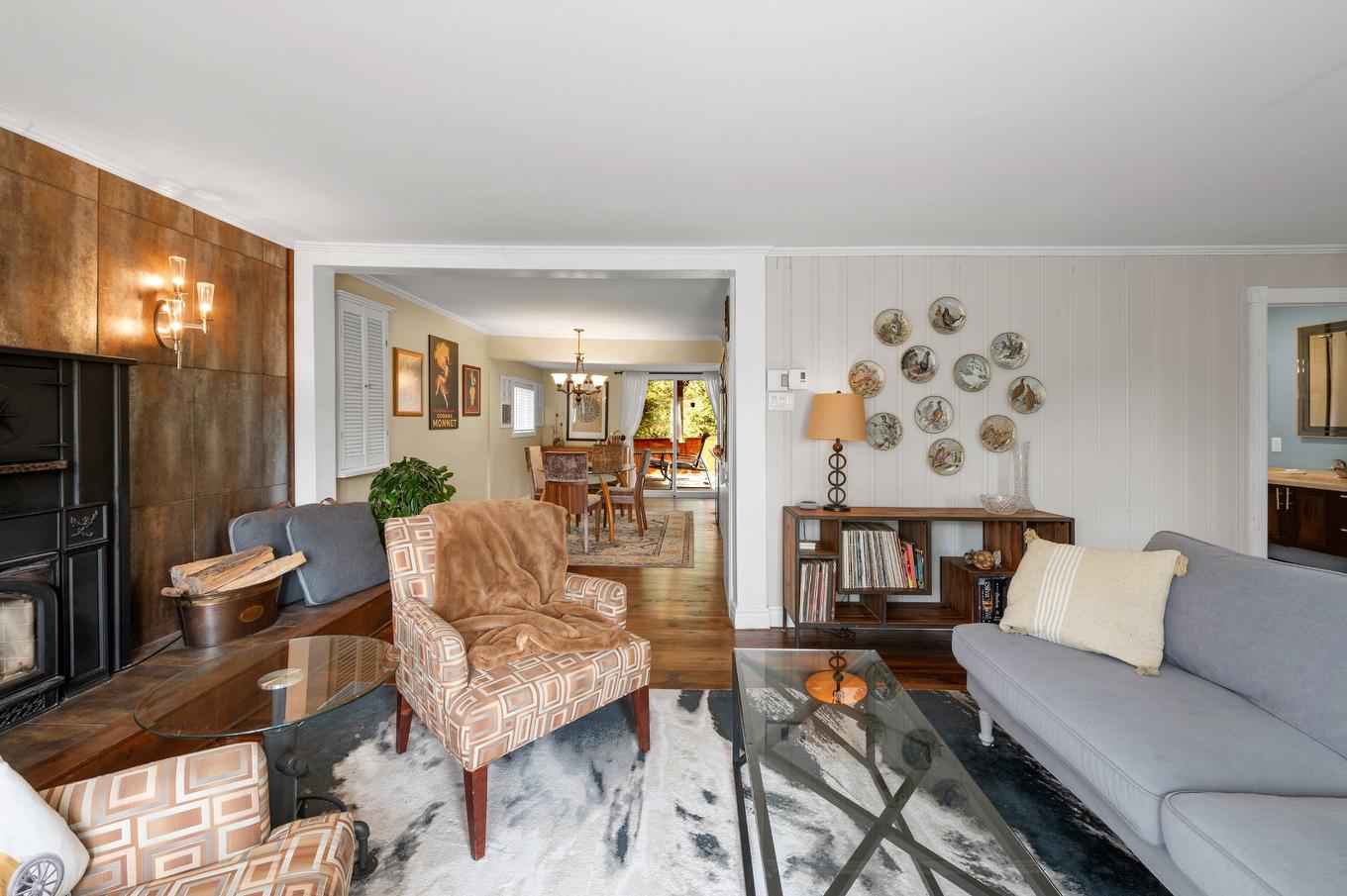 Living room - 1857 Rue Lavallée, Val-David, QC - Indoor Photo Showing Living Room