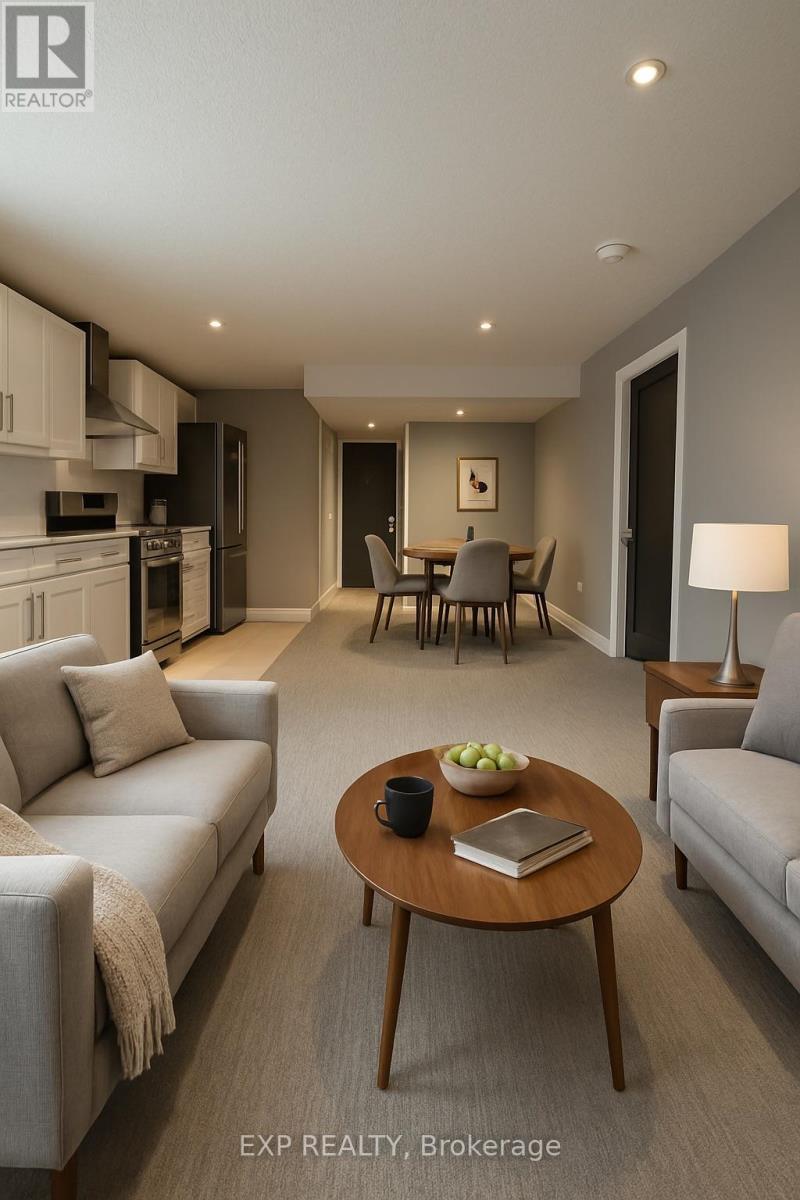 VIRTUALLY STAGED TO SHOW POSSIBILITIES - 353 Colborne Street, Centre Wellington, ON - Indoor Photo Showing Living Room