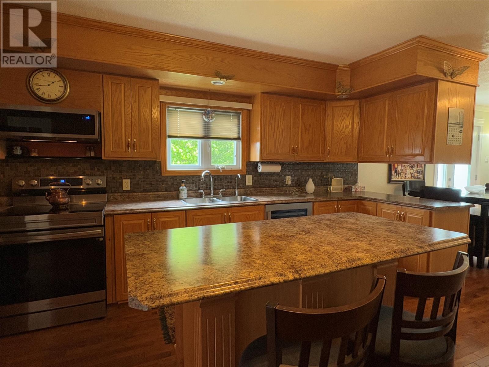 321 Main Road, Boswarlos, NL - Indoor Photo Showing Kitchen With Double Sink