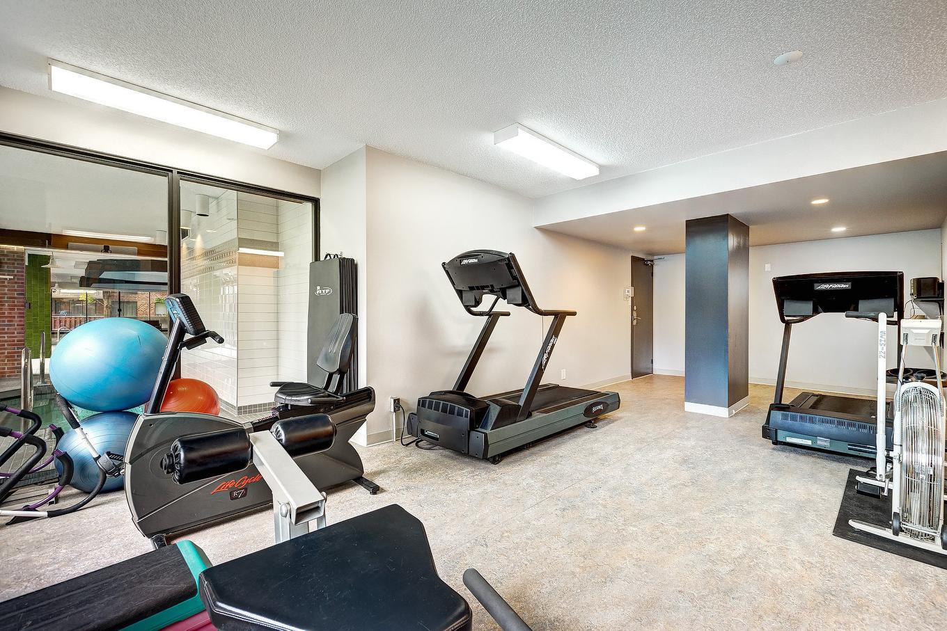 Salle d'exercice - 205-5720 Av. Rembrandt, Côte-Saint-Luc, QC - Indoor Photo Showing Gym Room
