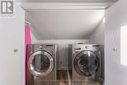 Washer/dryer upstairs -