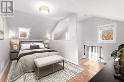 Virtually staged bed -