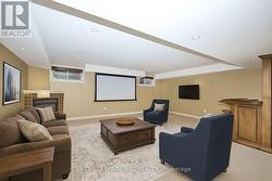 Virtually Staged Recreation Room -