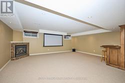 Rec Room with Gas F/P & Projector -
