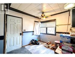 Dining area looking towards back door entry -