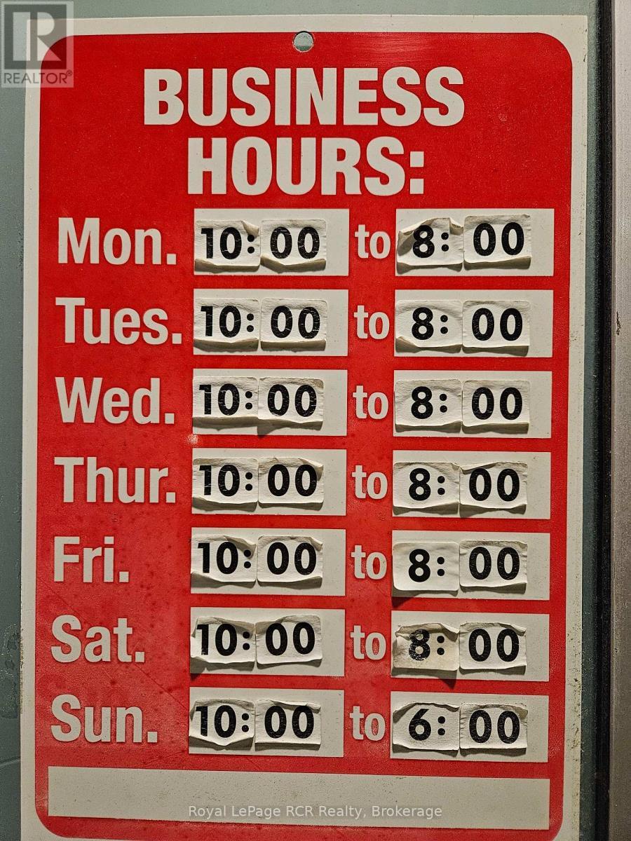 Store hours - 236 8Th Street E, Owen Sound, ON