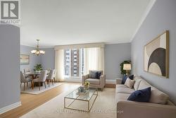 Staged living/dining room -