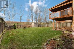 Deck is Partially Covered and Overlooks Vineyard -